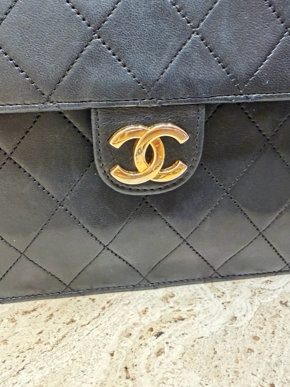 CHANEL Black Quilted Lambskin Crossbody with Gold CC Hardware - Picture 2 of 12